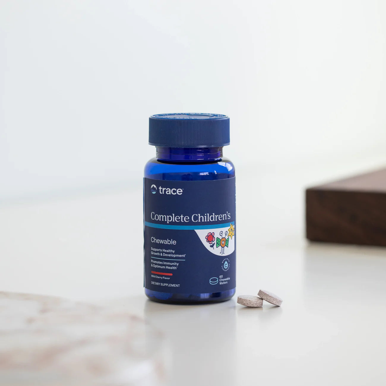 Košļājams multivitamīnu un minerālvielu komplekss bērniem